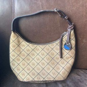 Dooney & Bourke Khaki Brown Signature Jacquard Bag